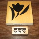 Tulips Wood Mounted Rubber Stamp Lot by Stampendous, Anita's