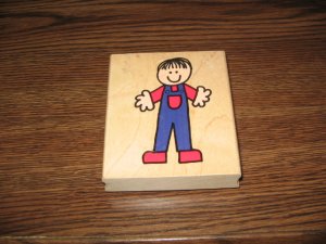 Little Boy Wood Mounted Rubber Stamp by Hero Arts