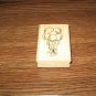 Birthday Balloons Wood Mounted Rubber Stamp