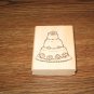 Wedding Cake Wood Mounted Rubber Stamp