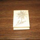 Flower Wood Mounted Rubber Stamp