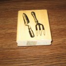 Garden Tools Wood Mounted Rubber Stamp by Anita's