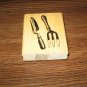 Garden Tools Wood Mounted Rubber Stamp by Anita's