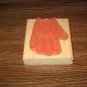 Garden Glove Wood Mounted Rubber Stamp