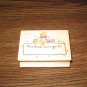 Winnie The Pooh Hunny Bee Bookplate Wood Mounted Rubber Stamp by All Night Media