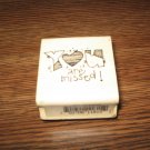 You Are Missed Wood Mounted Rubber Stamp by Hooks Lines & Inkers