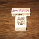 Bon Voyage & Road Trip Wood Mounted Rubber Stamps Lot Of 2