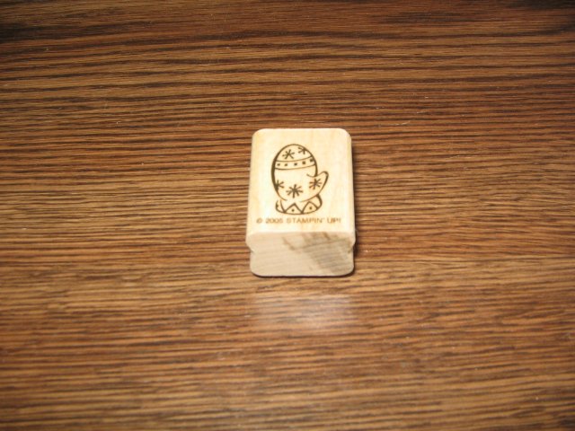 Winter Mitten Wood Mounted Rubber Stamp by Stampin Up