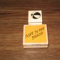 Gone To The Beach & Beach Ball Wood Mounted Rubber Stamps Lot Of 2