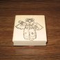 Angel Teddy Bear Wood Mounted Rubber Stamp