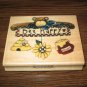Bee Happy Teddy Bear Wood Mounted Rubber Stamp by Inkadinkado