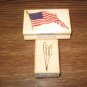 4th Of July Wood Mounted Rubber Stamps Lot Of 2