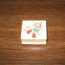 Snorkling Teddy Bear Wood Mounted Rubber Stamp by Hero Arts