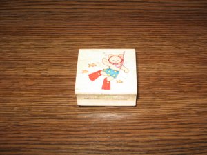 Snorkling Teddy Bear Wood Mounted Rubber Stamp by Hero Arts