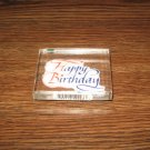 Happy Birthday Acrylic Mounted Rubber Stamp by Inkadinkado