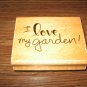 I Love My Garden Wood Mounted Rubber Stamp by Anita's