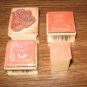 Garden Wood Mounted Rubber Stamp Lot Of 4
