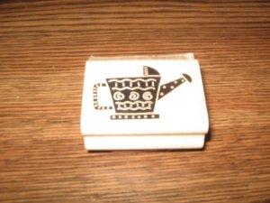 Watering Can Wood Mounted Rubber Stamp by Stampin Up