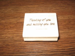 Thinking Of You Wood Mounted Rubber Stamp by Stampin Up