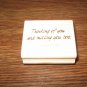 Thinking Of You Wood Mounted Rubber Stamp by Stampin Up