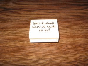 Your Kindness Means So Much To Me Wood Mounted Rubber Stamp by Stampin Up