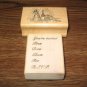 You're Invited & Party Scene Wood Mounted Rubber Stamp Lot Of 2