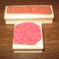 You're Invited & Confetti Wood Mounted Rubber Stamp Lot Of 2