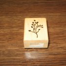 Leaf Sprig Wood Mounted Rubber Stamp by Posh Impressions