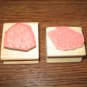 Shrubbery Wood Mounted Rubber Stamps Lot Of 2