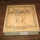 Give Me A Buzz Lady Wood Mounted Rubber Stamp by Effie Glitzfinger