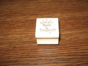 Warm Toes & Tummies Wood Mounted Rubber Stamp by Hooks Lines & Inkers