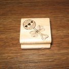 Baby Rattle Wood Mounted Rubber Stamp