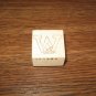 Alphabet Letter W With Baby Wood Mounted Rubber Stamp by The Paper Garden