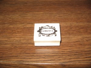 Europa Wood Mounted Rubber Stamp by Art Impressions