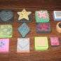 Collage Elements Foam Mounted Rubber Stamp Lot Of 13