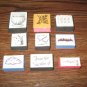Garden Foam Mounted Rubber Stamp Lot Of 9