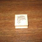 Dolphins Wood Mounted Rubber Stamp by The Stamp Pad Co.