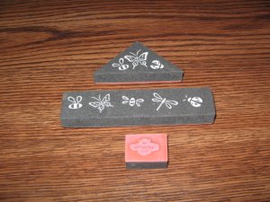 Insects Foam Mounted Rubber Stamps Lot Of 3
