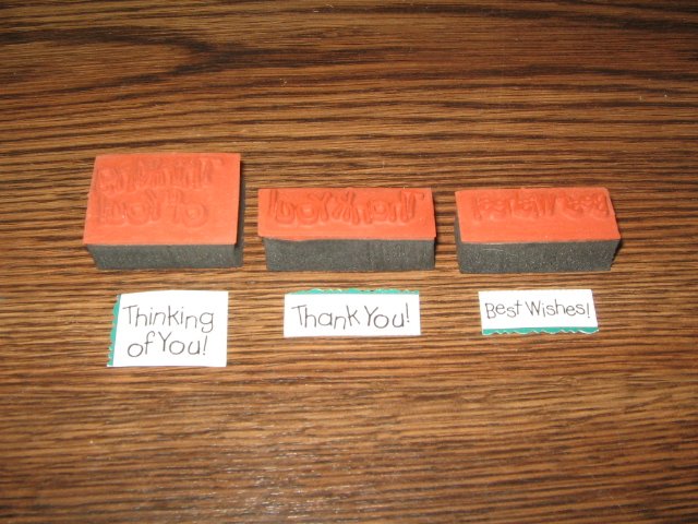 Sayings Foam Mounted Rubber Stamp Lot Of 3