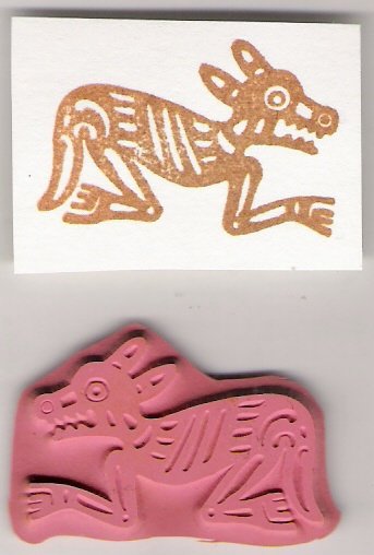Southwestern Animal Unmounted Rubber Stamp