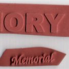 Memorial Unmounted Rubber Stamps Lot Of 2