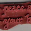 May Peace Always Grace Your Home Unmounted Rubber Stamp