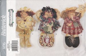 12" Dolls Sewing Pattern Butterick 3176 UNCUT
