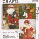 Cookbook Santa & Campfire Santa With Ornaments Sewing Pattern McCall's 7349 UNCUT
