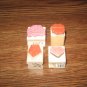 Tiny Heart Wood Mounted Rubber Stamps Lot Of 4