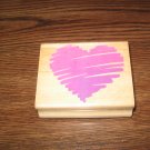 Sketched Heart Wood Mounted Rubber Stamp by Posh Impressions
