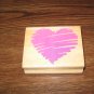 Sketched Heart Wood Mounted Rubber Stamp by Posh Impressions