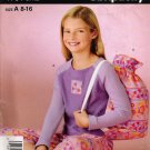 Girls' Pajamas Sewing Pattern Size 8-16 Simplicity 4761 UNCUT