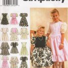Child's & Girls' Dress Sewing Pattern Size 3-6 Simplicity 8967 UNCUT