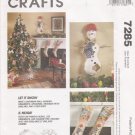 Christmas Ornaments Stockings Tree Skirt Sewing Pattern McCall's 7285 UNCUT